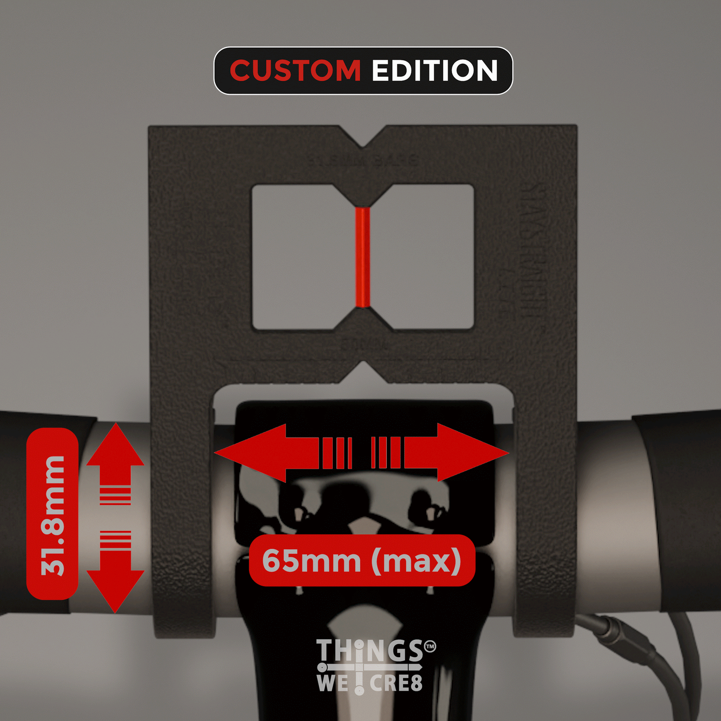 ThingsWeCre8™ STAYSTRAIGHT™ Lite bicycle handlebar alignment tool