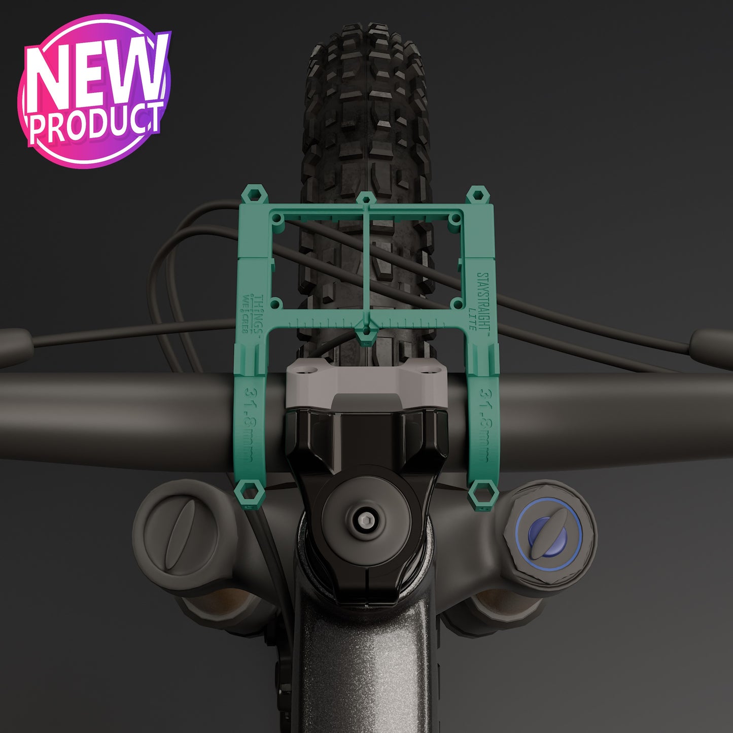 STAYSTRAIGHT™ Lite SSL.A (NO HEX KEYS) - bicycle handlebar alignment tool